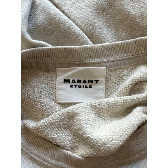 Etoile Isabel Marant Michaela Jersey Mini Dress Ecru Womens Size FR 42 US 10 - Picture 11 of 15